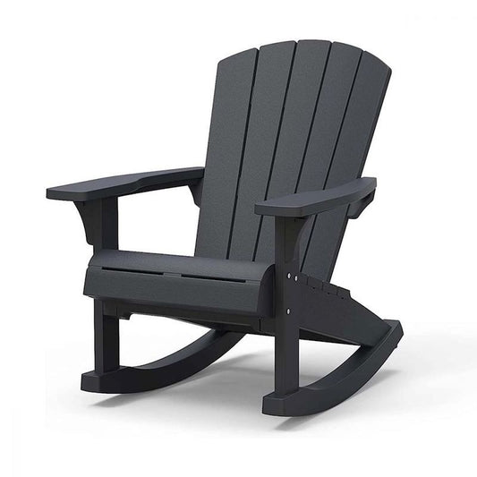 Chaise berçante Adirondack graphite