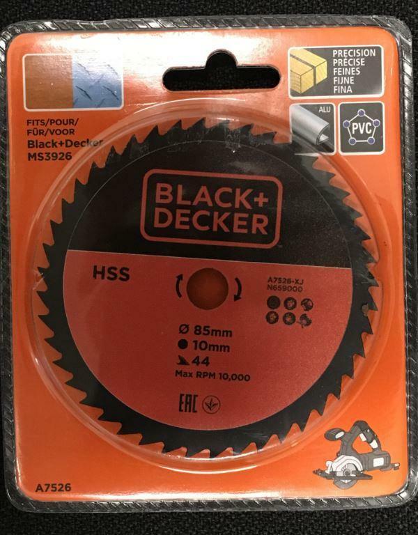 Lame Black and Decker Hss 85 mm trou 10 mm 44 dents