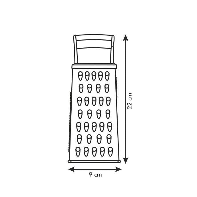 Râpe pratique avec manche en plastique