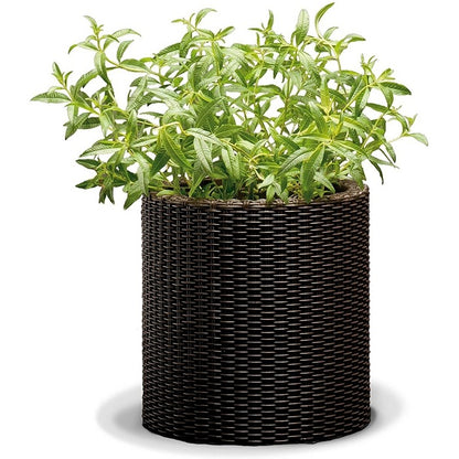 Pot de fleurs cylindrique 27,6x27,6x28,3h cm - capacité 7 litres