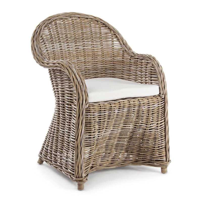 Fauteuil Martin New Natural avec coussin