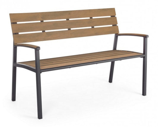 Banc salon de jardin Isak anthracite