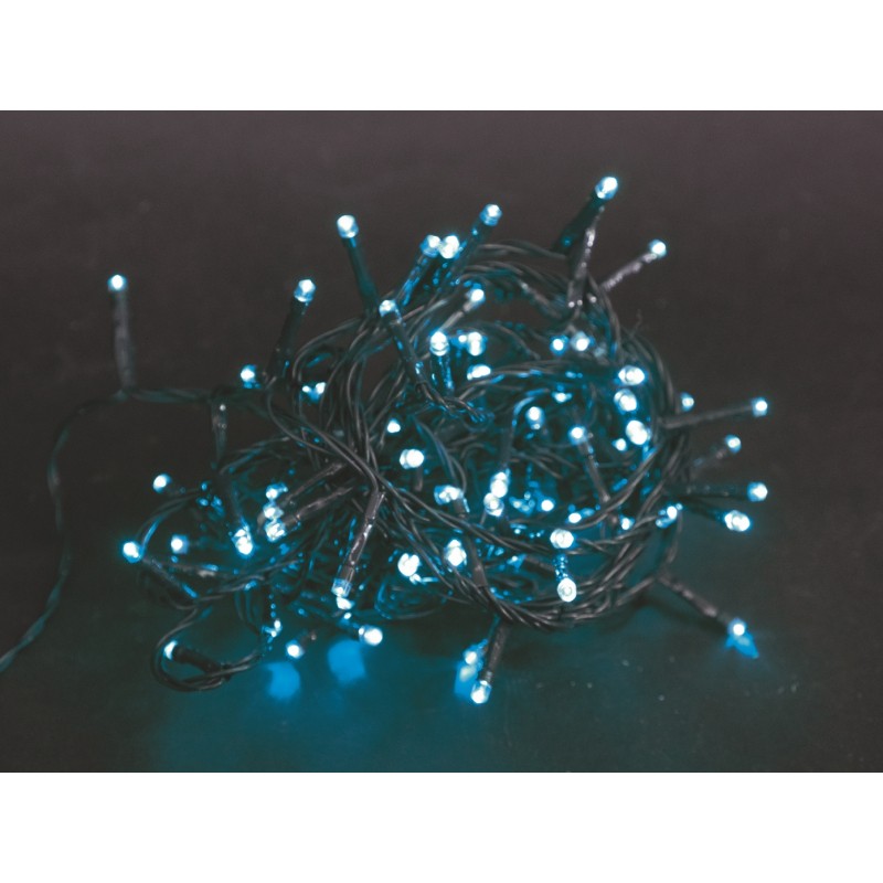 Lumières de Noël 300 LED pour extérieur bleu 12 mètres +5 câble