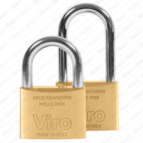 Cadenas de sécurité rectangulaire Viro à anse courte/longue (40 mm)