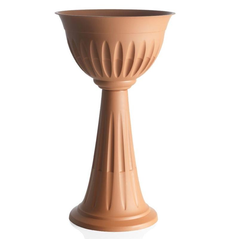 Colonne de fleurs Bama Alba cm. 43x74,5h lt. 20 Jardinière en plastique terre cuite 31904