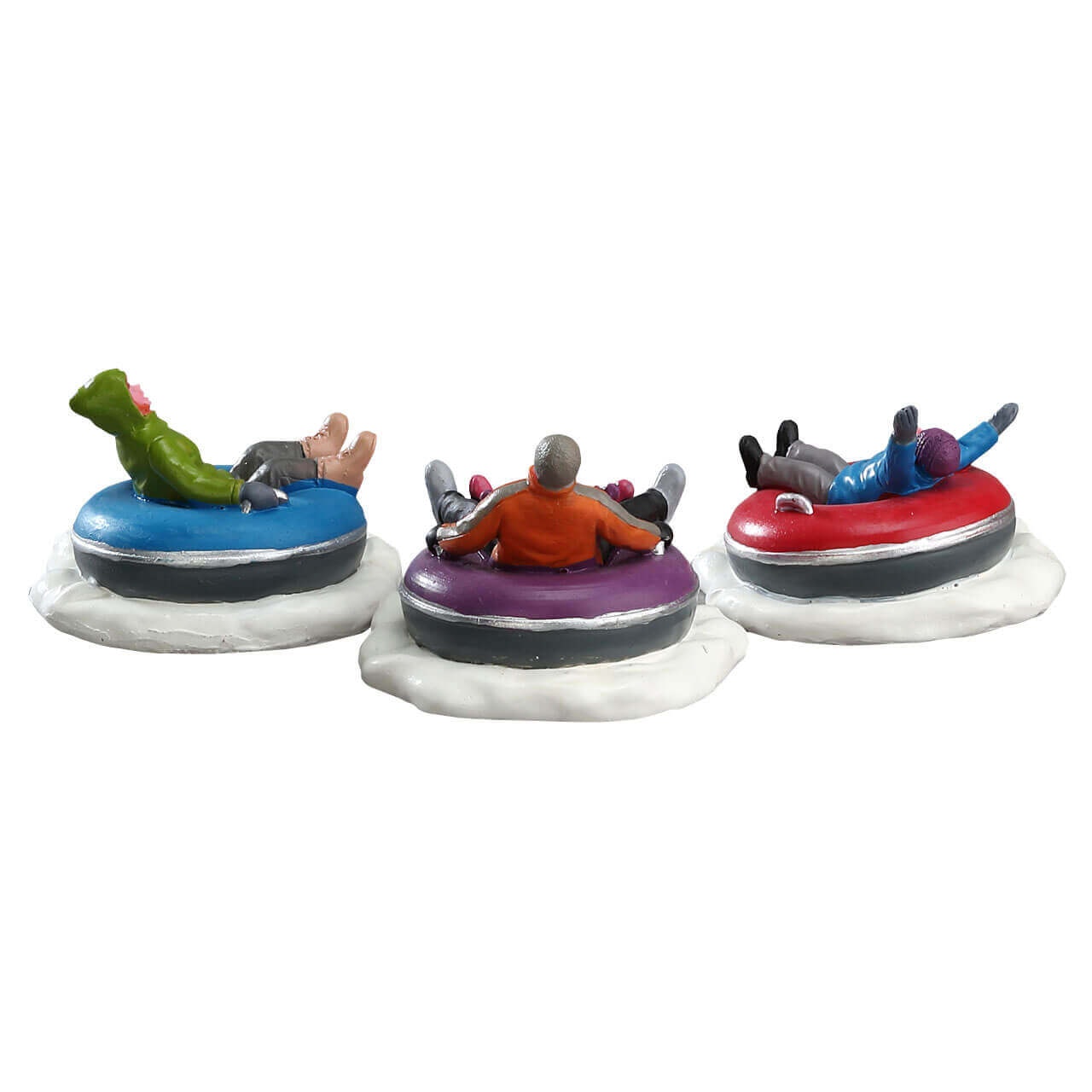 Lemax Tubing Family Set Of 3 - Ensemble de 3 tubes familiaux pour le village de Noël