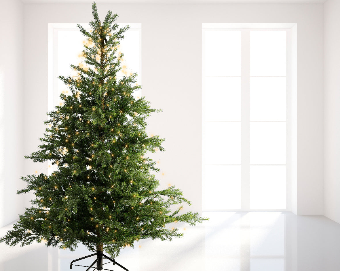 Lumière de Noël extérieure et intérieure, coloris blanc chaud, L 190 cm, 640 LED