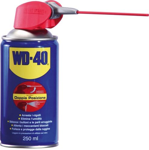 Spray lubrifiant hydrofuge, déverrouillant et anticorrosion WD40 250 ml