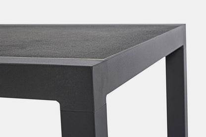 TABLE EN ALUMINIUM CHARBON 