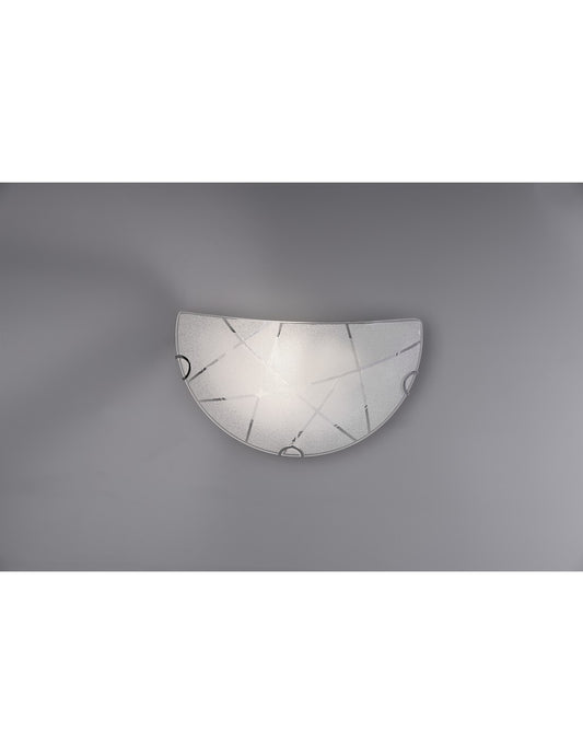 Applique murale Sandrina Blanche Graniglia Verre 1xE27 Trio Lighting