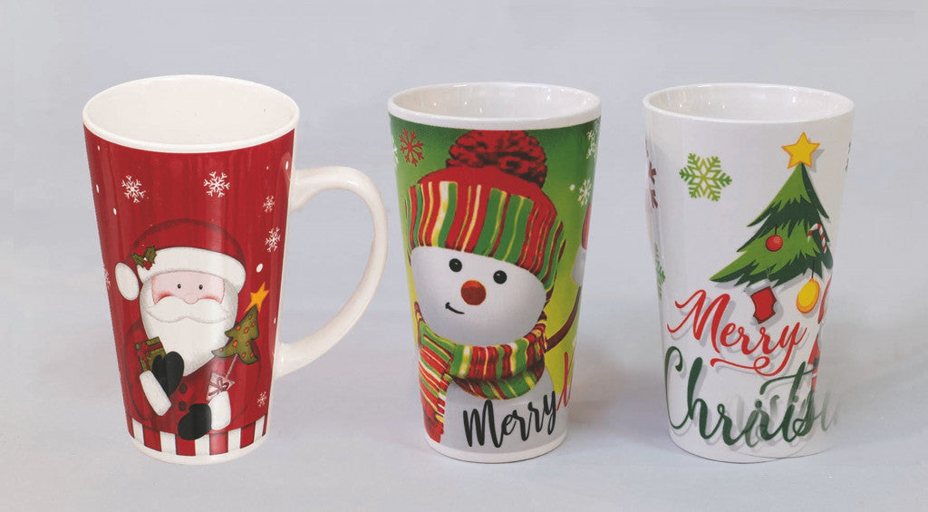 Mug en céramique Cm.9X15H Décorations de Noël Décoration de Noël