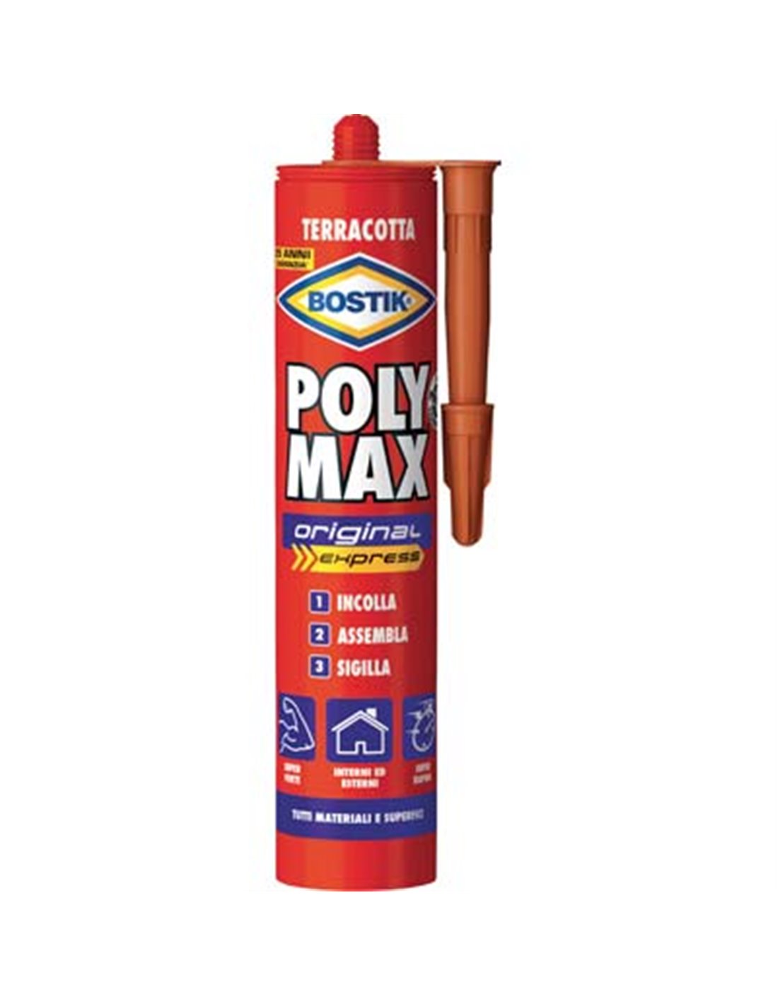 Adhésif Polymax Original Express Bostik Terre Cuite 425 grammes.