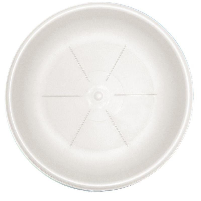 Saucer rond CM. 35 blanc pour le vase de fleurs bama