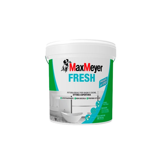 Peinture respirante à base d'eau Blanc Chaud Max Meyer Fresh 10 Lt 160869L010002