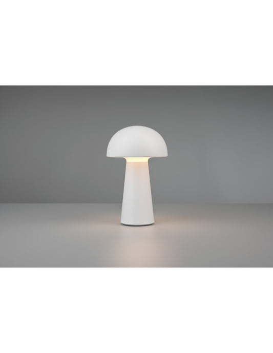 Lampe de Table Champignon Lennon Led IP44 Blanc USB Trio Éclairage