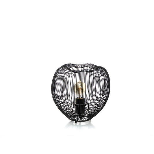 Lampe de table de style moderne en noir h 25