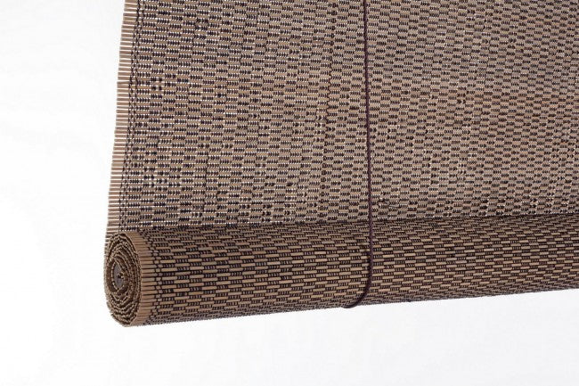 Rideau Dora en bambou marron foncé 120x260 cm