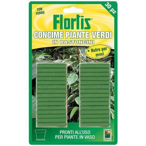 Flortis Bâtonnets d'Engrais pour Plantes Vertes 40Gr