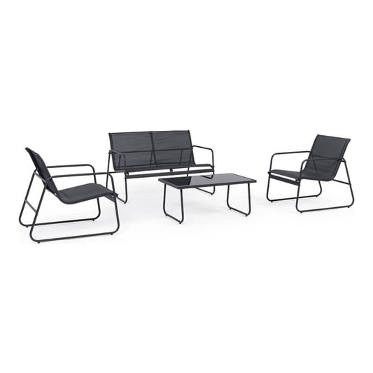 Set 4 pcs Markus Salon d'extérieur Anthracite