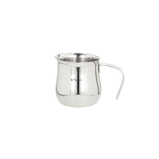 Pot à lait 6 tasses en acier inoxydable argenté avec poignée - Accessoires de cuisine V543250REF