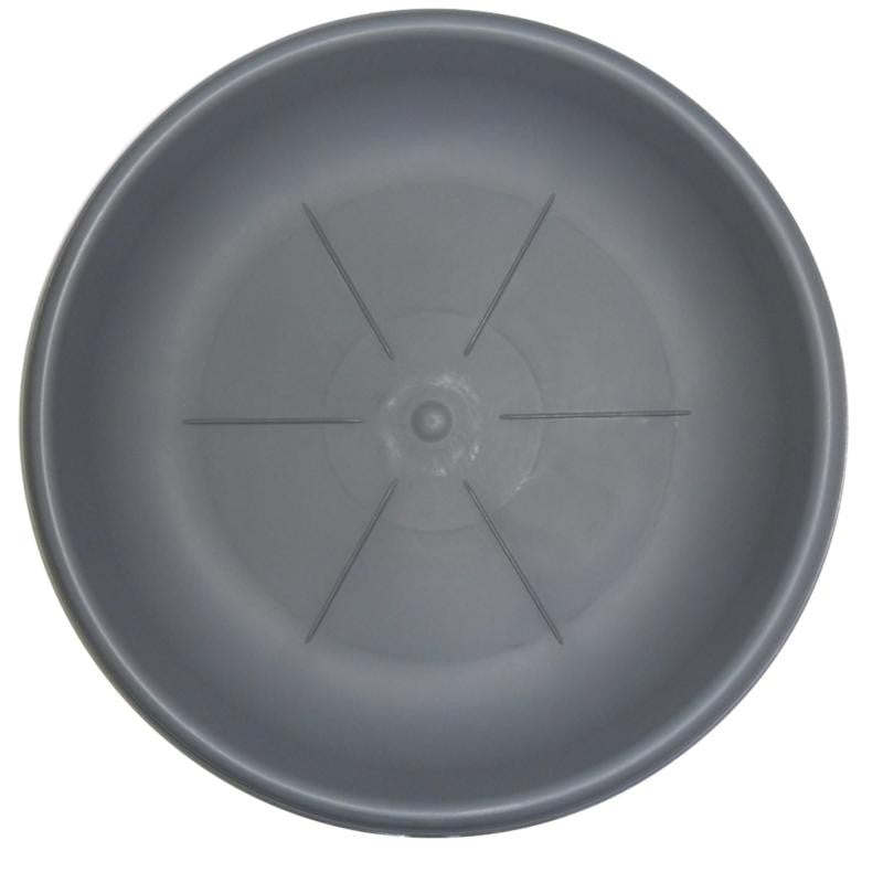 Saucer rond CM. 30 gris pour le vase de fleurs bama