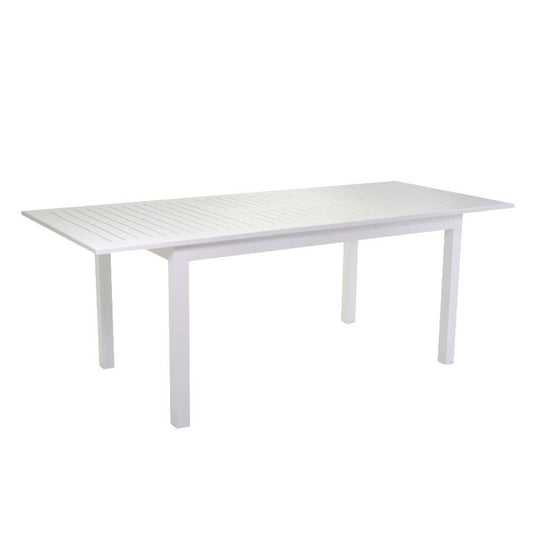 Table extensible Sullivan en aluminium blanc