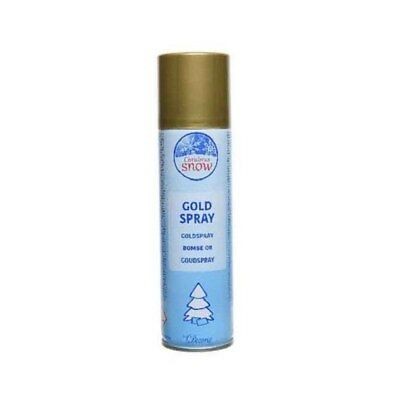 Spray doré pour décorations de Noël 150 ml