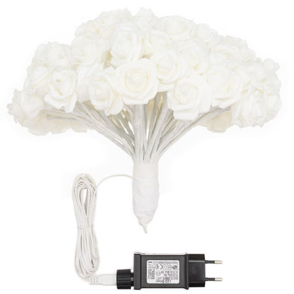 Bouquet Roses RBF Blanches 120 LED 4m + Ø30cm