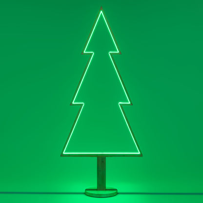 Sapin H170cm SMART RGBWW DLW Lumières de Noël en Bois Blanchi