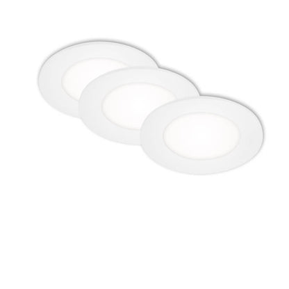 Luminaire encastré LED Ø 8,6 cm 3x3W 350lm blanc