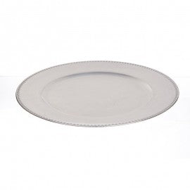 Assiette de présentation LEAF Silver Christmas diamètre 33x h1,7 cm