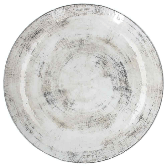 Assiette creuse en chêne 20 cm en porcelaine bleue