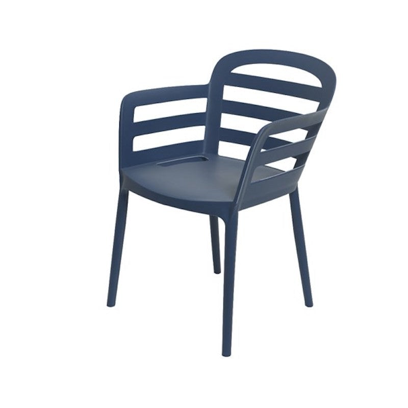 Chaise de jardin Boston bleue - Jardideco