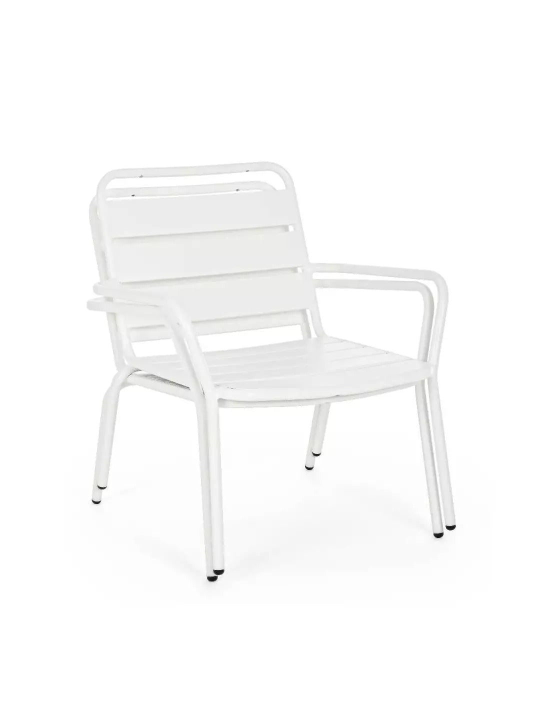 Fauteuil d'extérieur blanc 65x74x71h cm