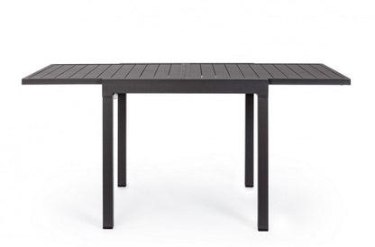 Table en aluminium thermolaqué 83-166x80 Anthracite