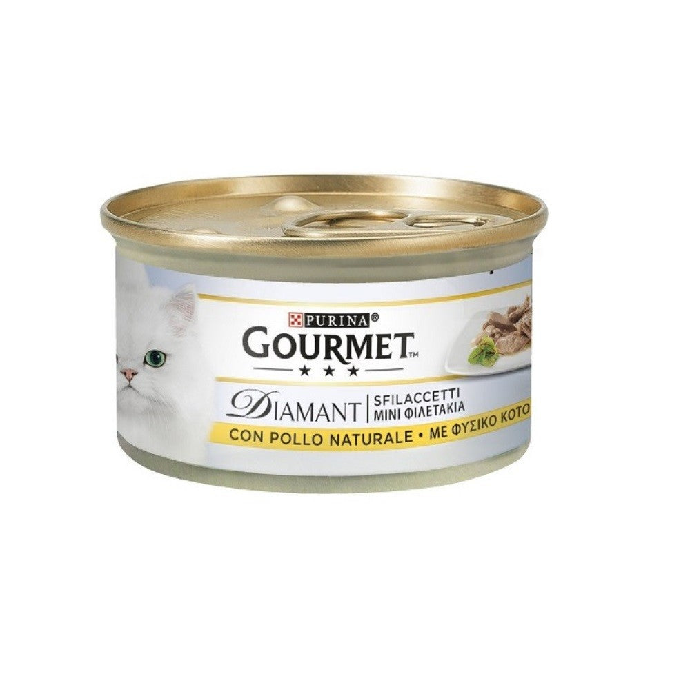 Poulet émincé Gourmet Diamant Purina 85 grammes