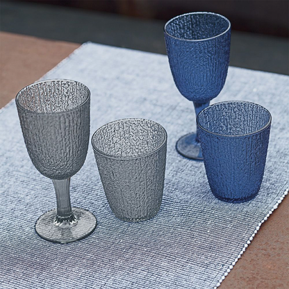 Set de 3 verres en verre gris 280 cc ligne DAVOR