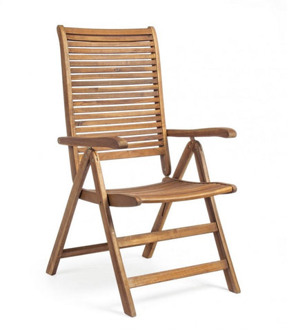 Fauteuil 5 positions avec accoudoirs en bois de style classique Iperbriko