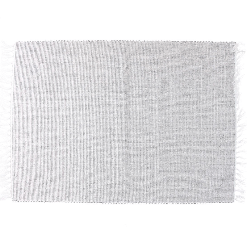 Set de table rectangulaire Basic 35x50 cm en coton gris