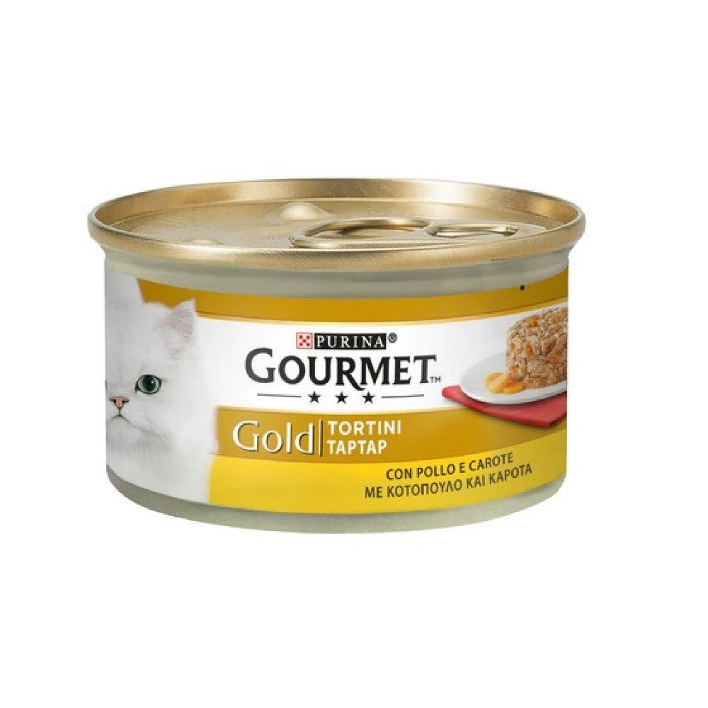 Galettes Gourmet Gold au poulet et carottes Purina 85 grammes