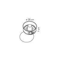 Moule à gâteau ouvrant à double fond Ø28 cm.