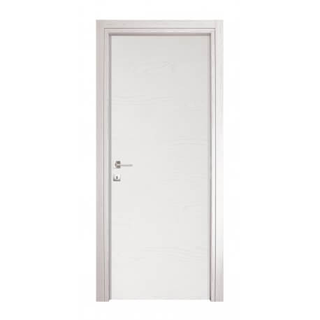 Porte en frêne/blanc, modèle Microtec, dimensions 210x70 cm