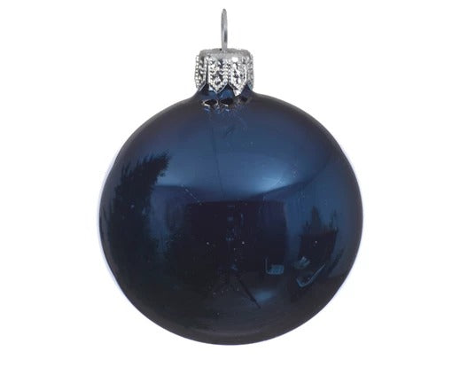 Boule de Noël Bleu Brillant 6 cm