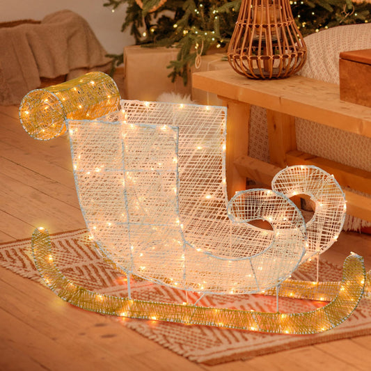 Lumières de Noël Sleigh 3D 77xH54cm 180 LED série LHC