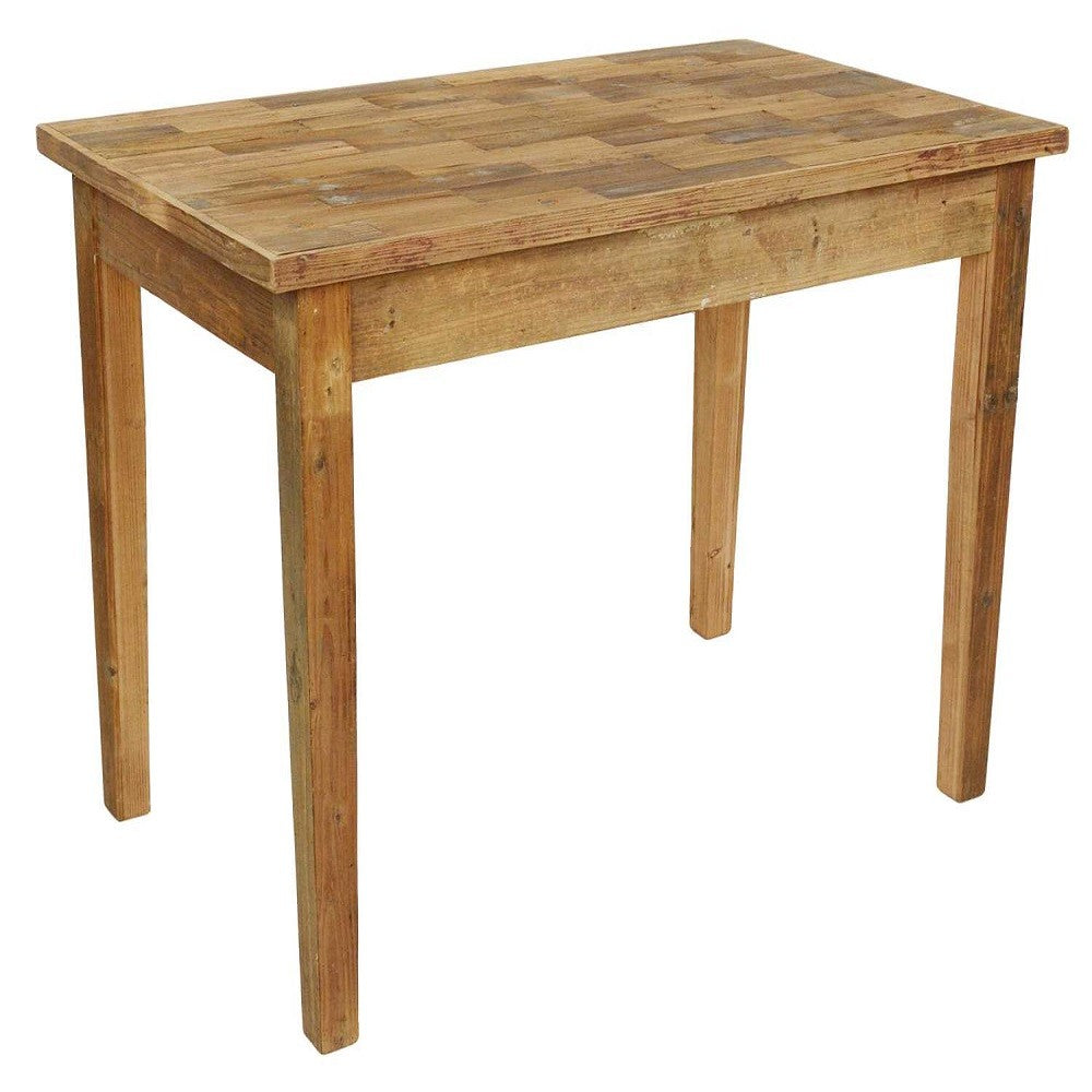 Petite table rustique rectangulaire 71 x 120,5 xh 80 cm