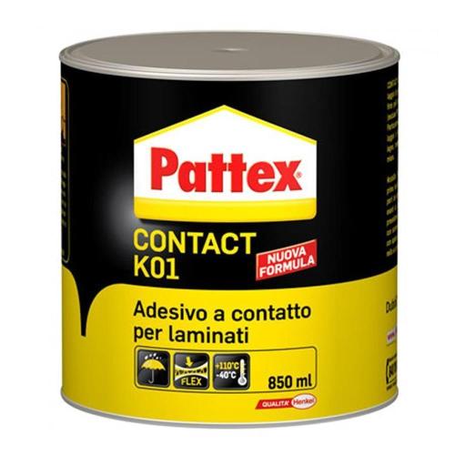 Pattex Contaxt K01 - La colle adhésive universelle de 850 ml pour le plastique, le bois, le caoutchouc et le liège.