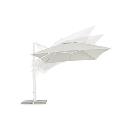 Parasol Eden blanc/naturel 300x400xh260 cm