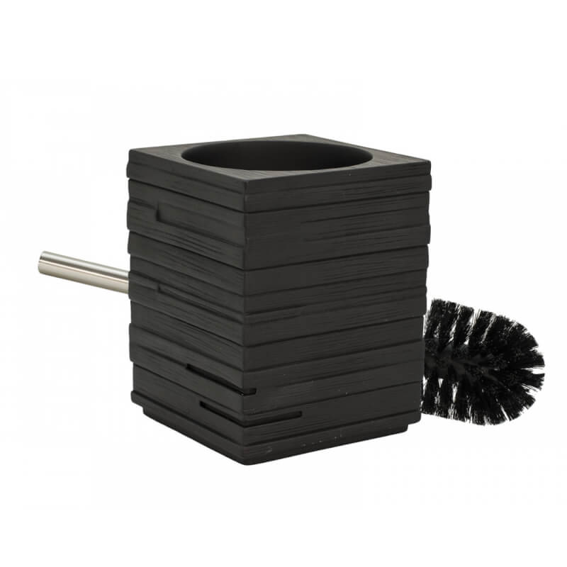 Brosse WC carrée noire