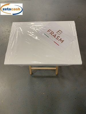 Table pliante Formica blanche 60x90 cm