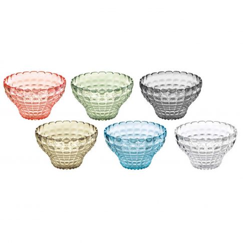 Lot de 6 tasses Tiffany 12 cm coloris assortis